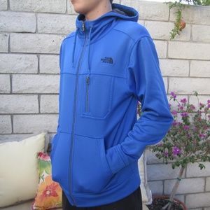 The North Face Blue zip-up jacket Size: M
